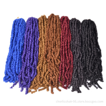 Wholesale Pre-twisted Passion Twist Dreadlocks Natural Synthetic Hair Extensions Afro Water Wave Crochet Braiding Hair For Women